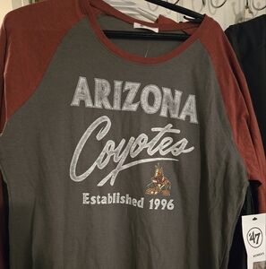 BNWT '47 Brand Arizona Coyotes Raglan Shirt